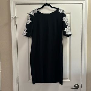 Curvy floral lace Cocktail Dress Sheath Dress